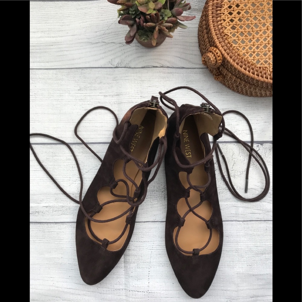 Nine West Sign Me Up Suede Flat Shoes